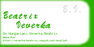 beatrix veverka business card